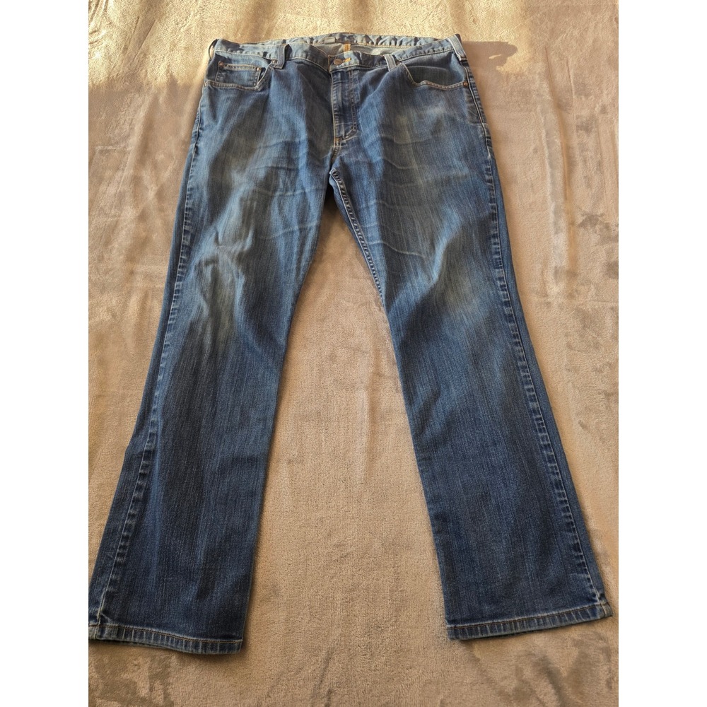 Carhartt Jeans Mens 40x30 Blue Straight Fit Denim Workwear Pants